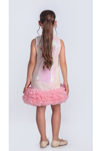 Little Pumpkin Sequin Tutu Children's Evening Dress, Special Occasion Dress (Crown Included)