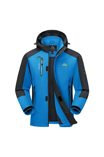 OEM Men's winter jacket, waterproof, light blue, 2XL