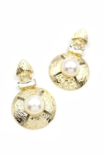 No8 Home Metal earring - gold