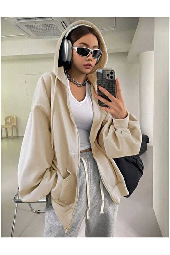 ALİ.COM 2025 New Season Balloon Sleeve Hooded Sweatshirt