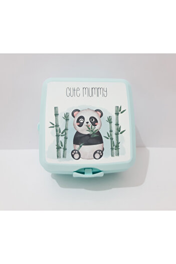 renkli çiçekler Lunch Box 13X13X9 cm Patterned Lunch Box Food Storage Container for School
