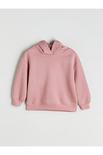 LC Waikiki Pink Hooded Girl's Tracksuit Set