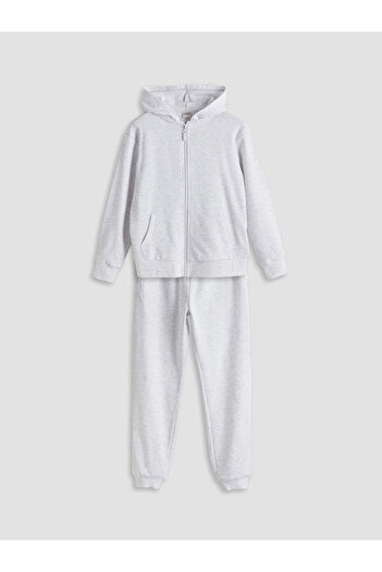 LC Waikiki Hooded Girl's Tracksuit Set