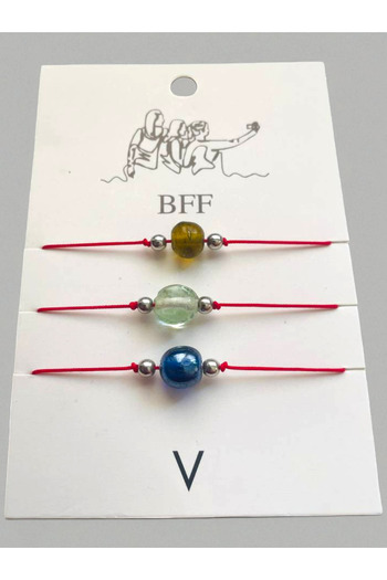 GALATA GIFT Three Pieces Bracelet, Best Friend, Best Friends, Bff, Lover, Red String Bracelet