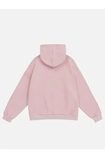 Mad&Calf Unisex Teddy Cowboy με κουκούλα Fleece Oversize φούτερ