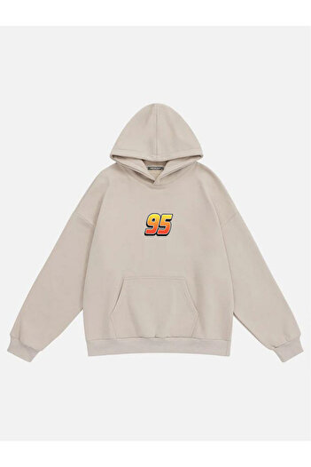 Mad&Calf Unisex Corvette C6 με στάμπα με κουκούλα Fleece Oversize