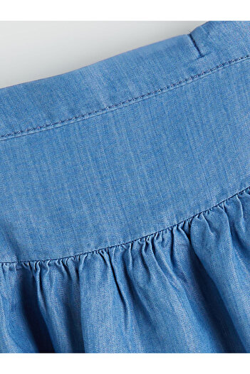 LC Waikiki Girl's Jeans Skirt with Elastic Waist