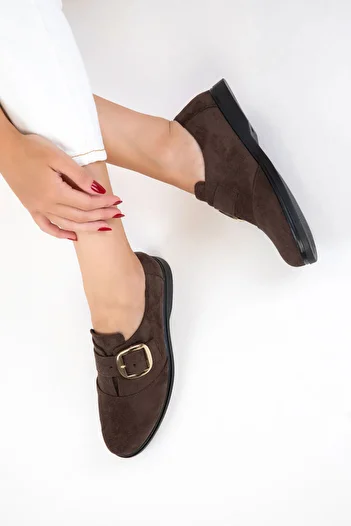 SOHO Braune Wildleder-Damen-Loafer-Schuhe 20832