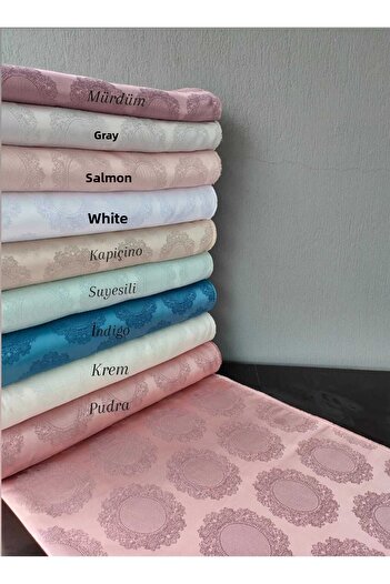 MİRAY Table Cloth Fabric / Crown - White