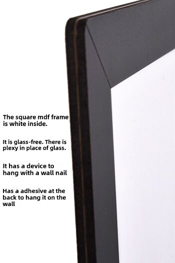 yhfoto 9 Pieces of Frame - Multiple MDF Frames - 6 Pieces of 30x30 - 3 Pieces of 21x30 Black Photo Frame