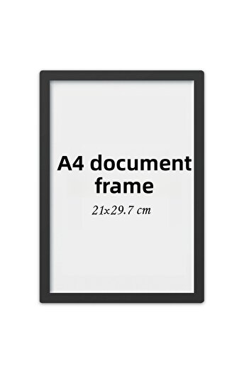 ÖZCANLAR ÇERÇEVE Diploma Frame Document Frame Certificate Photo Frame A4 Single Empty Frame 21x30