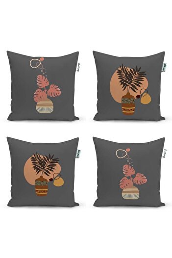 Sakallı 3D Digital Printed Modern Design Decorative Throw Pillow Cover