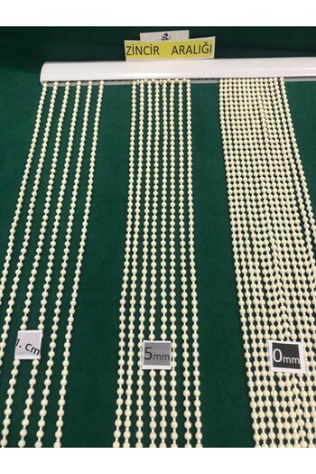 özdeğer home 75x180 κρεμ 1cm Απόσταση Κουρτίνα με χάντρες Πόρτας Στολίδι Πόρτας Κουρτίνα με αλυσίδα