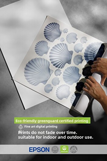 Postifull Frameless Wall Poster, Seashells, Illustration, Blue Color Poster, 2025 Summer Selection, No:1096