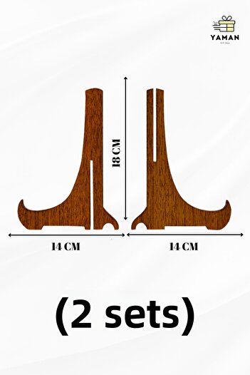 Yaman Hediyelik Frame Holder Apparatus Table Top Painting Holder Apparatus (2 Sets)