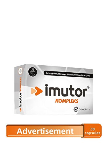 Imutor Complex 30 Capsules – Immunity – Beta Glucan, Echinacea, Propolis, Vitamin C, Zinc