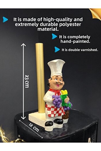 HediyeArıları Design Handmade Napkin Holder |   Napkin Holder, Paper Roll Towel Holder, Towel Napkin Holder, Vertical Towel Napkin Holder