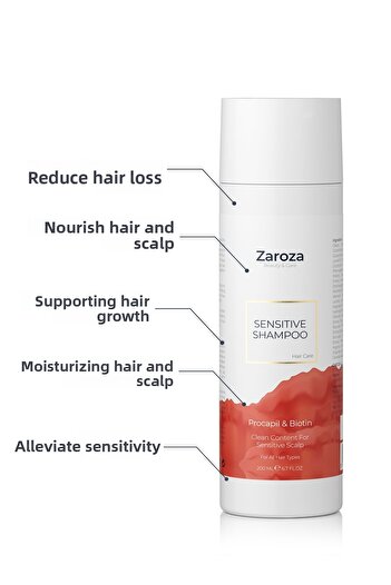 ZAROZA Anti-Hair Loss Procapil & Biotin Shampoo for Sensitive Scalp 200 ml