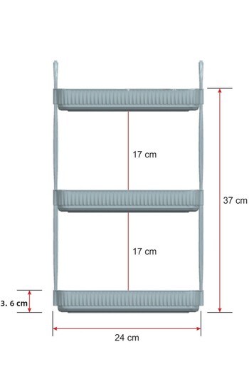 UNIQUE ME 3 Tier Makeup Organizer Cosmetic Accessory Organizer Bathroom Shelf Diamond