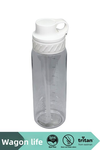Vagonlife 800ml New Collection Tritan Water Bottle with Straw/Without Straw Use Transparent Body