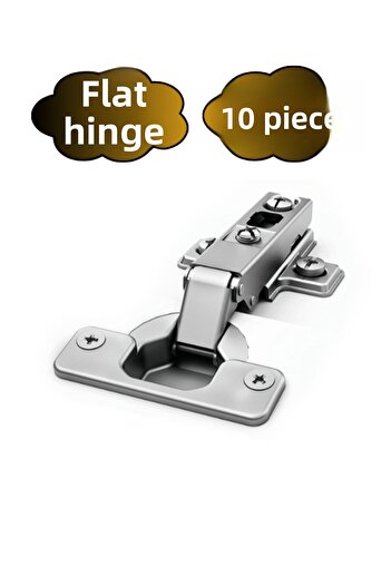 SAMET Flat Cabinet Door Hinge Stone Hinge (Flat Hinge) (10 Pcs)