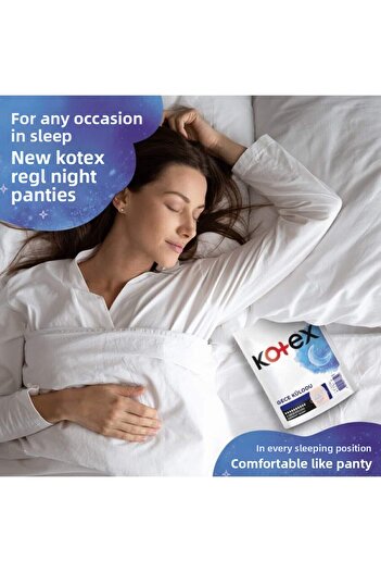 Kotex Menstrual Night Panties 2 Pack 3 Pack