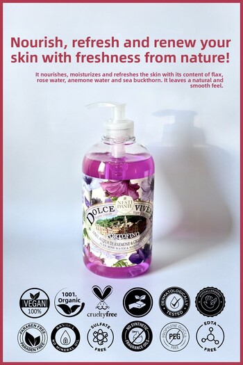 Nesti Dante Dolce Vivere Portofino Liquid Soap 500ml |   Firming and Moisturizing |   Lily and Rose Water Extract