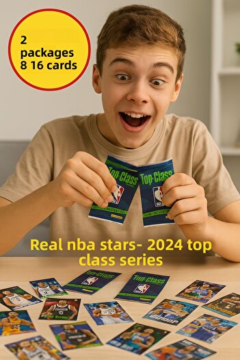 TOYFEST بانيني NBA Top Class 2024 - 16 بطاقة لاعب كرة سلة قابلة للتجميع + 2 عبوة