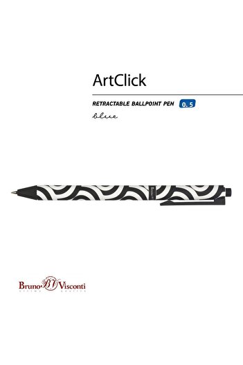 Bruno Visconti "Artclick" Ballpoint Pen -Blue- 0.5 mm
