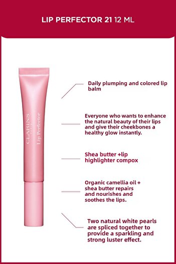 Clarins Lip Repairing and Comforting, Plumping Lip Gloss with Shea Butter Content 21