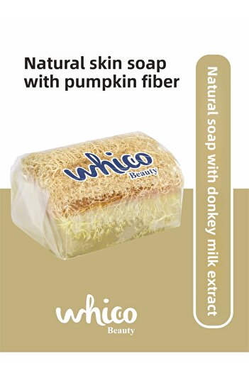 whico beauty Donkey Essence Natural Sponge Soap 125g