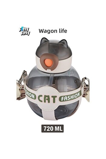 Vagonlife 720 ml Water Bottle with Case and Pipette Cream
