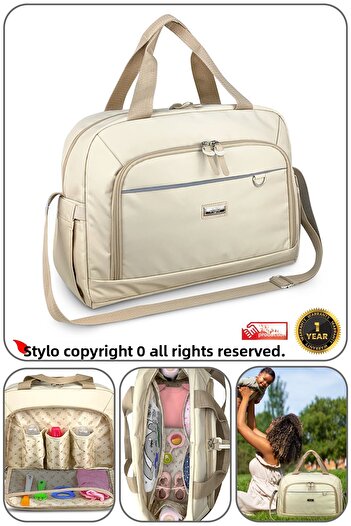 Stylo Urban X Pro Mother Baby Care Women's Bag and Newborn Bag-Beige