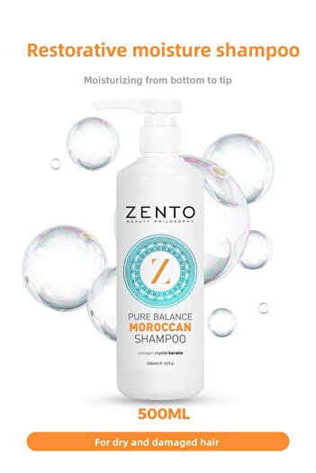 ZENTO Precious Moroccan Repair Moisturizing Hair Care Shampoo 500 ml