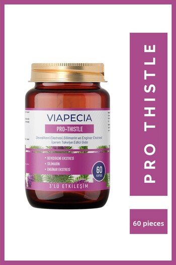 Viapecia Pro Thistle & Artichoke Extract 60 Tablets Multivitamin Supplement, Energy and Health Support