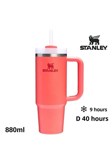 Stanley Quencher H2O Flowstate ™   Tumbler Thermos with Straw 0.8L Flask with Straw Mercan