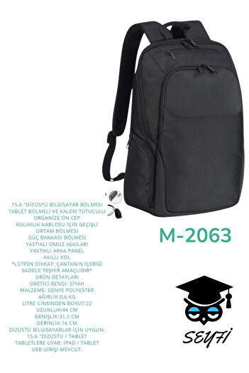 SEYFİKİRTASİYE Document Notebook High School Middle School Primary School University Travel Bag 1St Class Waterproof Fabric
