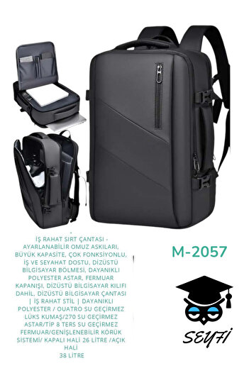 SEYFİKİRTASİYE Document Notebook High School Middle School Primary School University Travel Bag 1St Class Waterproof Fabric