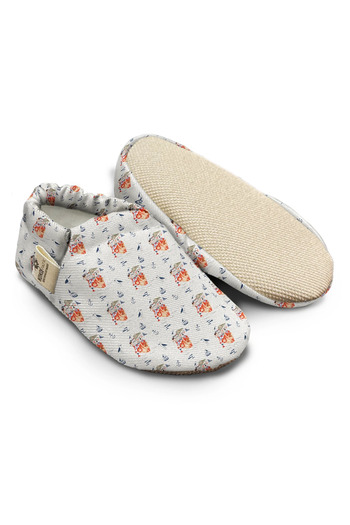Kokopatik ,Non-Slip Sole,Organic Cotton Home Nursery Booties Ship Friends Organic Cotton Nursery-Home Booties