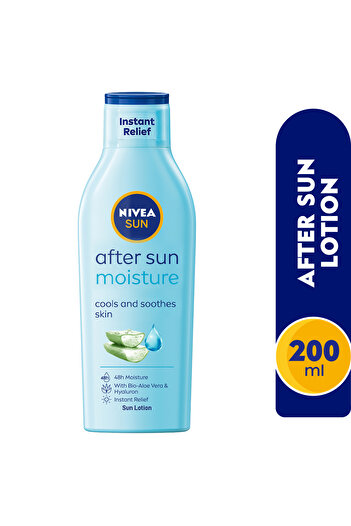 NIVEA After Sun Lotion Moisture 200 ml – Cooling Hydration & Skin Soothing Care