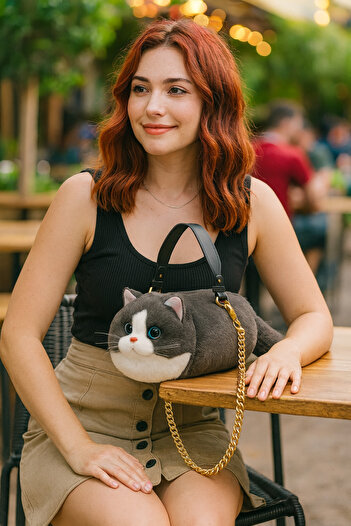 TOYFEST B&D Cat Handbag Gray