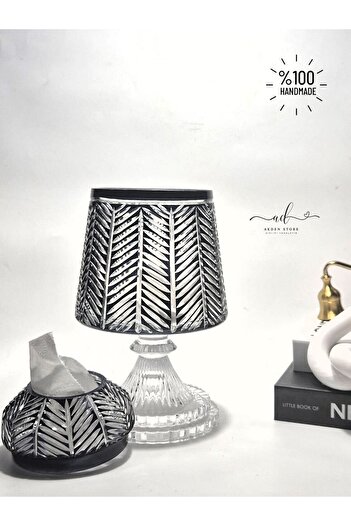 AKDEN STORE Crystal Decor Tableware Napkin Holder / Invitation Organization Presentation Napkin Holder