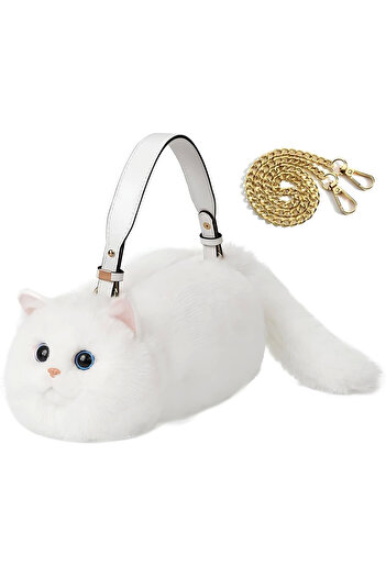 TOYFEST B&D Cat Handbag White
