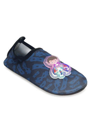 Peluche Lighted Super Hero Figured Non-Slip Sole Flexible Lightweight Durable Children's Pool Beach Sea Shoes
