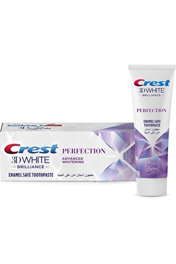 CREST Crest 3D White Brilliance Perfection, Enamel Safe Toothpaste, 75 ml