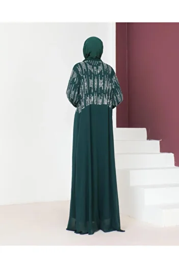 Tebrikler tekstil New Season Women's Kaftan Long Stylish and Comfortable Cut Suitable for Special Occasions Model M2035