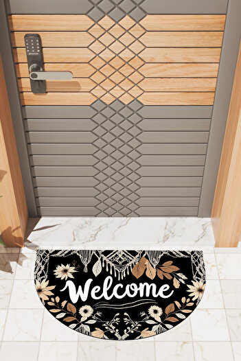 Dormot Modern Digital Doormat Floral Welcome Door Mat