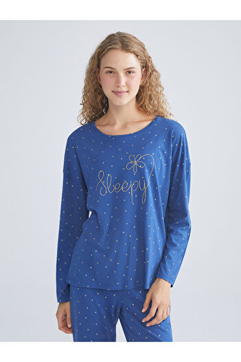 LC Waikiki Crew Neck Polka Dot Women's Pajamas Set