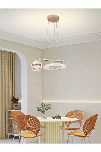best power Modern LED Acrylic Chandelier 6201 – 40W Power with 3 Lighting Modes – 100CM Adjustable Length