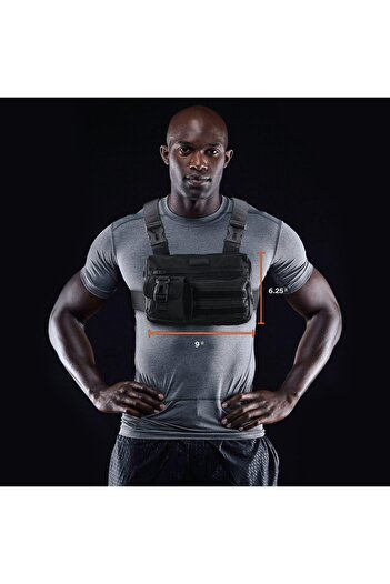 erorex Tactical Inspired Sports Utility Chest Pack. Chest Bag Men Built Phone Holder. This EDC Rig Pouch
